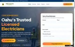 Direct Electric Hawaii website