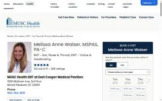 Melissa Anne Walser, MSPAS, PA-C website