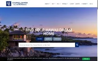 Coldwell Banker Island Properties of Mililani Town website
