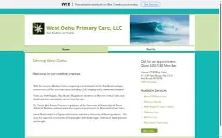 West Oahu Primary Care, LLC website