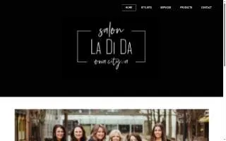 Salon La Di Da website