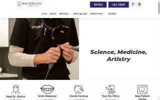 Waterloo Dental Associates website