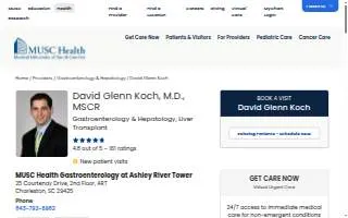 David Glenn Koch, MD, MSCR website