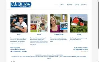 BankIowa Insurance website