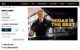 Midas of Ames website