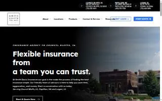 Smith Davis Insurance of Council Bluffs website