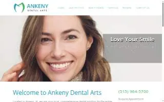 Ankeny Dental Arts website