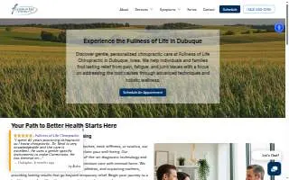 Fullness of Life Chiropractic website