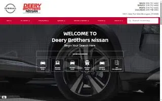 Deery Brothers Nissan of Dubuque website
