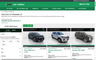 Enterprise Car Sales of Urbandale website