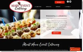 Main Event Catering - Des Moines website