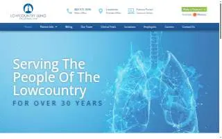 Lowcountry Lung and Critical Care of North Charleston website
