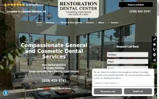 Restoration Dental Center of Marion website