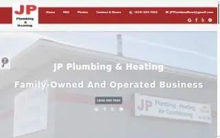 JP Plumbing & Heating website