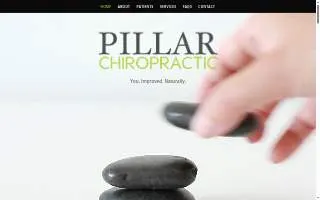 Pillar Chiropractic website
