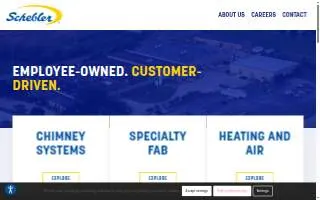 Schebler Heating and Air website