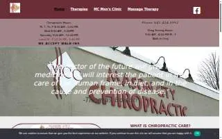 Mason City Chiropractic website