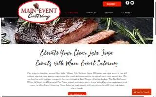 Main Event Catering - Clear Lake website