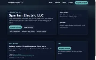 Spartan Electric LLC of Caldwell website