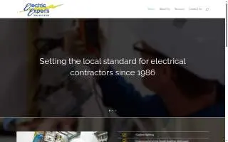 Electric Experts of Caldwell website