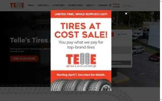 Telle Tire & Auto Centers Chesterfield website