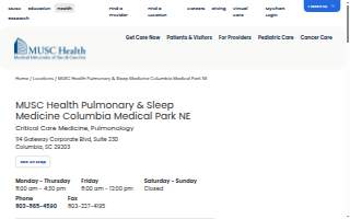 MUSC Health Pulmonary & Sleep Medicine Columbia Medical Park NE