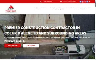 Vision Built Construction LLC website