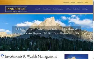 Pinkerton Wealth Management website
