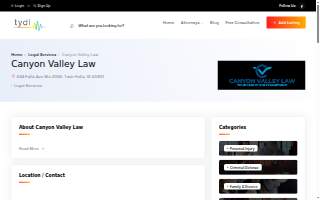 Canyon Valley Law