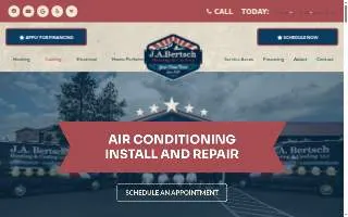 J.A. Bertsch Heating and Cooling website