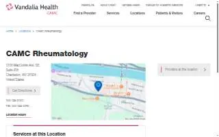 CAMC Rheumatology website