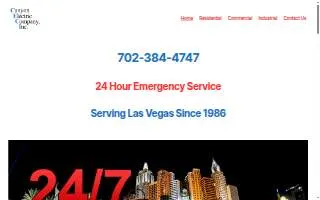Canyon View Electric website