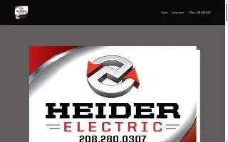 Heider Electric website