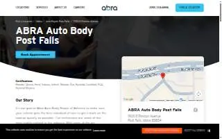 ABRA Auto Body Post Falls website