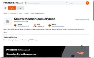 Mike's Mechanical website