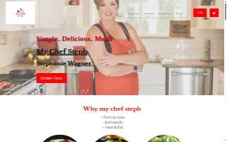My Chef Steph website