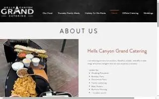 Hells Canyon Grand Catering website
