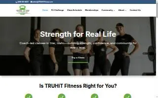TRUHiT Fitness Star website