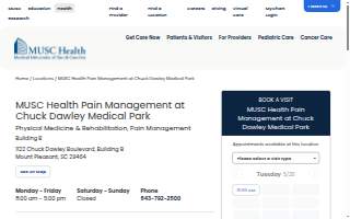 MUSC Health Pain Management at Chuck Dawley Medical Park