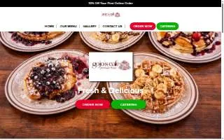 Gojos Cafe & Pancake House website
