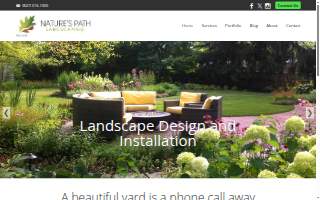 Nature's Path Landscaping website