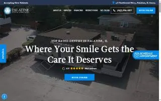 Palatine Dental Associates website