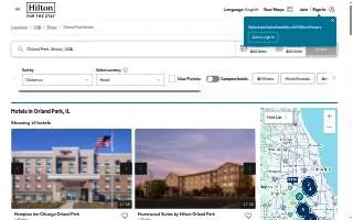 Hampton Inn Chicago Orland Park website