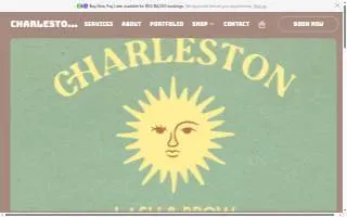 Charleston Lash & Brow website