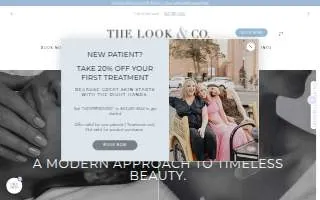 The Look and Co. | Medspa & Modern Skincare Boutique website