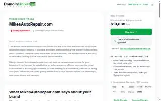 Mike's Auto Repair of Berwyn website