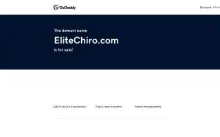 Elite Chiropractic & Rehab of Normal website