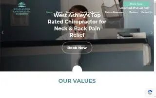 Charleston Chiropractic Associates website