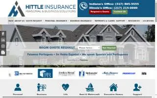 Hittle Insurance website