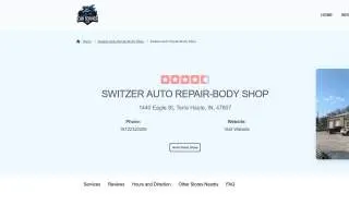 Switzer Auto Repair-Body Shop website